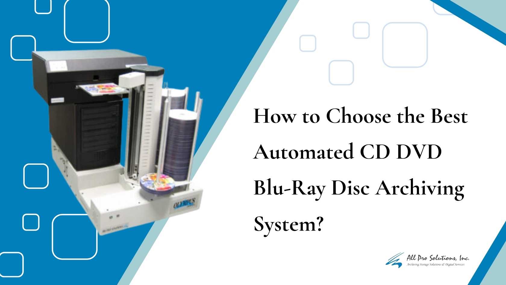 CD DVD Blu-Ray Disc Archiving System